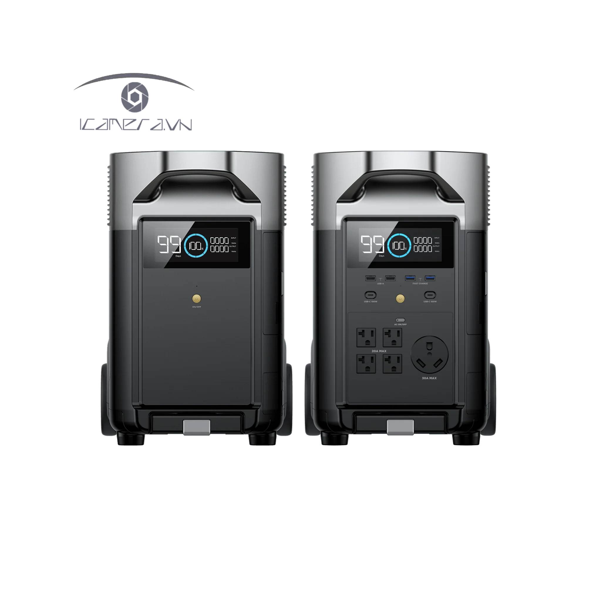 Combo trạm năng lượng Ecoflow Delta Pro và pin phụ extra battery (7200Wh)