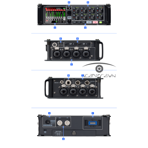 vGiao diện âm thanh Zoom F8n Pro