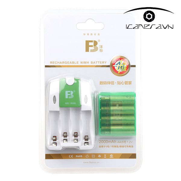 Bộ sạc pin FB-18 kèm 4 viên pin AA dung lượng 2000mAh