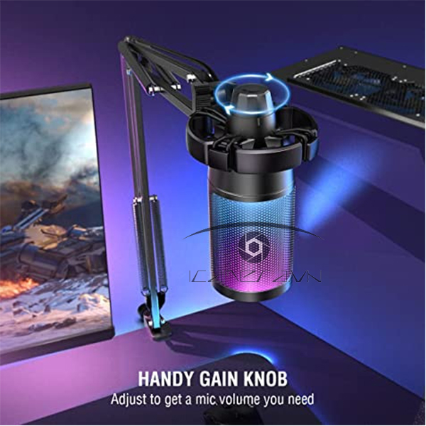 Fifine A6T có hiệu ứng đèn RGB - Micro AMPLIGAME USB