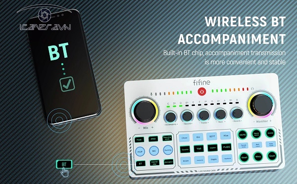 Fifine SC6 - Bộ trộn âm thanh không dây