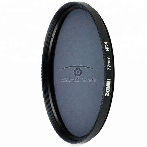 FILTER 77MM ND4 CHO ỐNG KÍNH MÁY ẢNH GIÁ RẺ ZOMEI