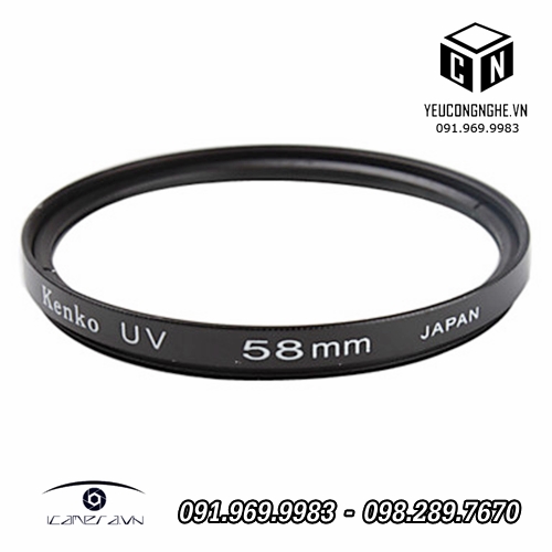 Filter Kenko 58mm UV cho lens máy ảnh