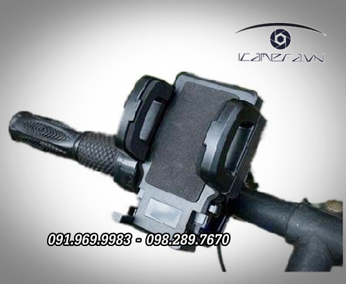 Giá đỡ điện thoại trên ghi-đông/tay lái xe đạp, xe máy xoay 360 độ