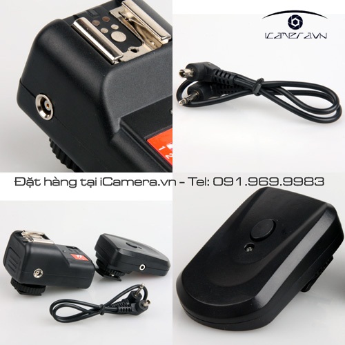 Flash trigger Thiết bị điều khiển đèn đồng bộ FM Radio Trigger PT-04 GY
