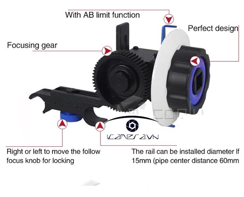 Follow focus thiết bị hỗ trợ lấy nét cho máy ảnh Canon Nikon chuyên nghiệp F0