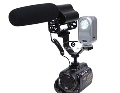 Gá chữ V gắn đèn flash, màn hình, micrô cho máy ảnh Micnova Triple Mount Hot Shoe Bracket MQ-THM01