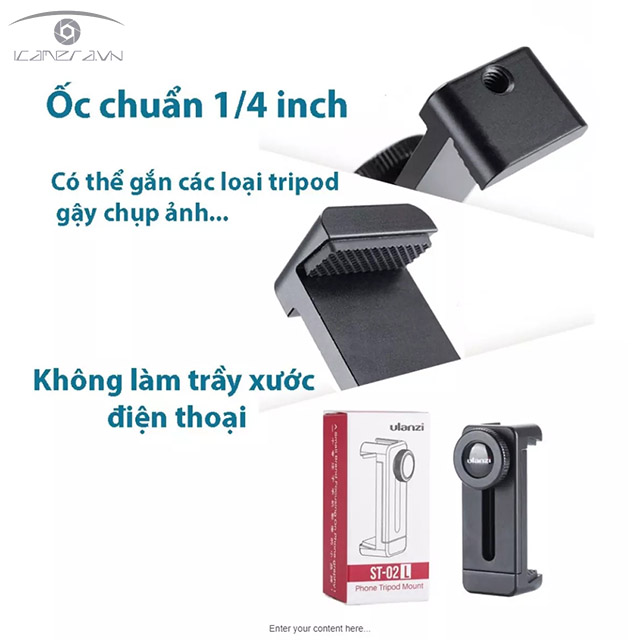 Gá kẹp điện thoại Ulanzi ST-02L