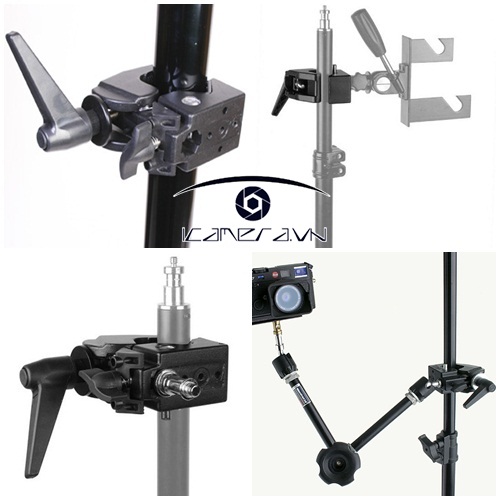 Gá kẹp ngoàm Super Clamp set up thiết bị đa năng