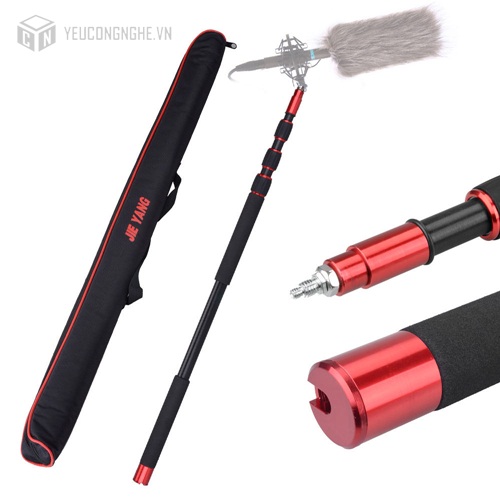 Boom gắn mic hỗ trợ thu âm khi quay phim Jieyang 3m chuyên nghiệp JY-02