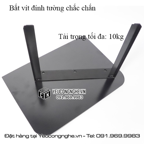 Giá treo tivi, màn hình kèm kệ đỡ đầu đĩa gắn tường Q08