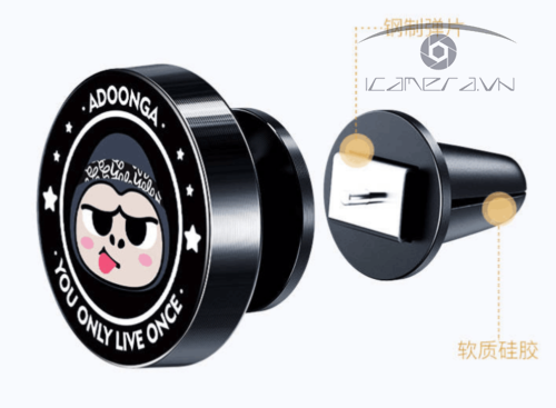 Gá kẹp điện thoại trên oto bi dính nam châm 360 độ FA-K03 AdoongA Suction bracket