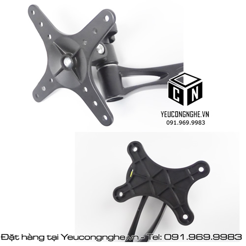 Giá treo tivi LCD gắn tường góc xoay cho màn hình 14" đến 26"