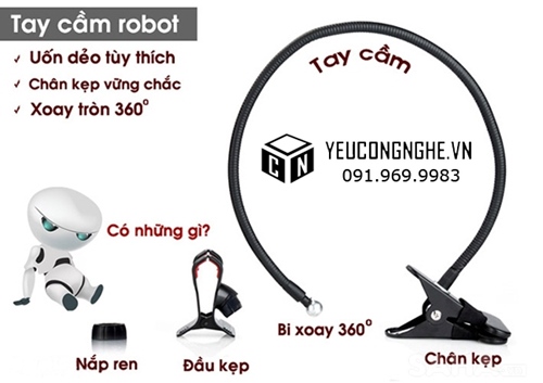 Giá đỡ cho điện thoại kẹp đuôi khỉ đa năng giá rẻ