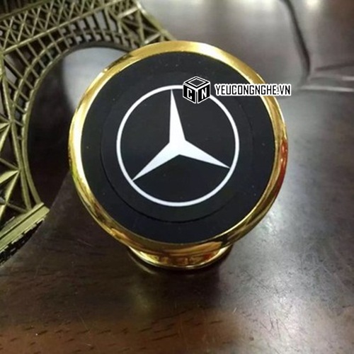 Giá đỡ điện thoại hút nam châm logo dạng bi tròn xoay 360 độ trên ô tô