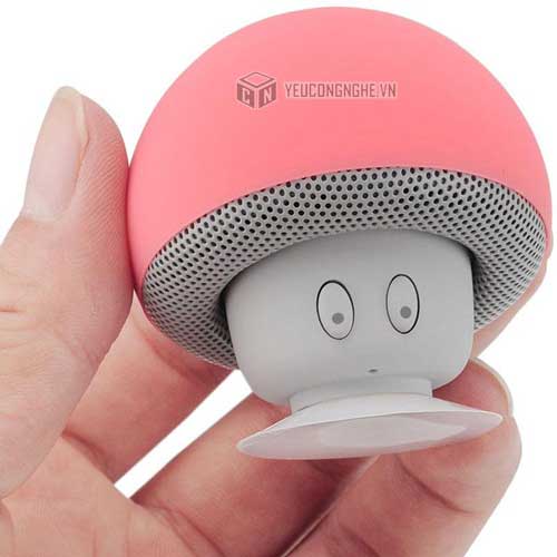 Giá đỡ điện thoại trên bàn hình nấm kèm loa bluetooth Sucking disc bracket mini speaker SB-01