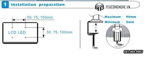 Giá đỡ màn hình đôi, khung treo hai màn hình trên mặt bàn