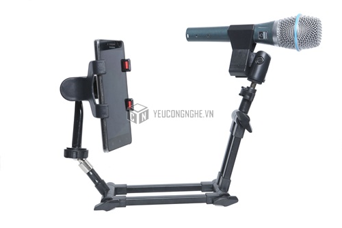Giá đỡ kẹp mic hát karaoke thu âm trên smartphone MV001