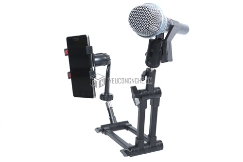 Giá đỡ kẹp mic hát karaoke thu âm trên smartphone MV001