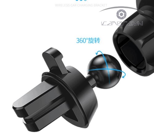 Sạc điện thoại không dây tự kẹp dùng trên trên xe hơi, ô tô X8 tặng kèm giá đỡ