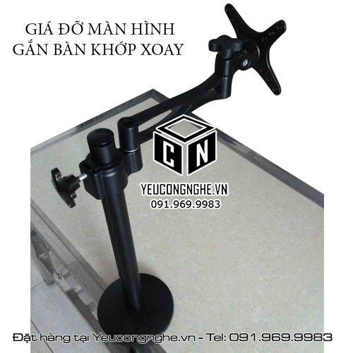 Giá đỡ màn hình gắn bàn khớp xoay 360 độ model CY-101