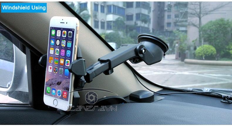 Giá đỡ điện thoại thân dài Long Neck gắn lên xe hơi, ô tô