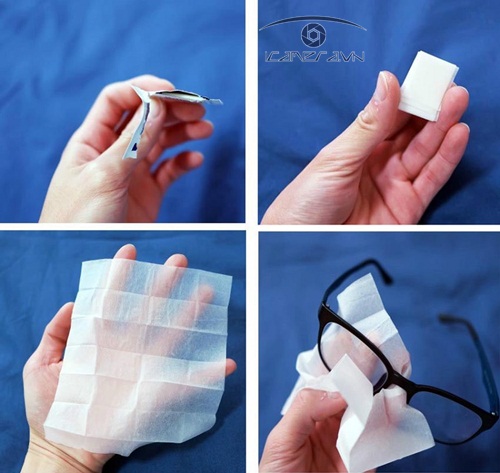 Giấy lau ống kính máy ảnh vệ sinh siêu mịn Lens Wipes Zeiss giá rẻ