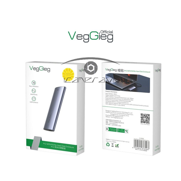 Box ổ cứng USB 3.1 M2 10Gbps hỗ trợ UASP - V-GM03