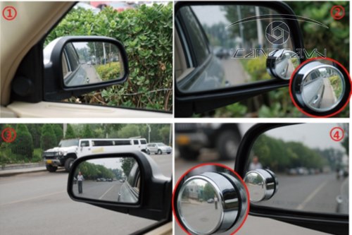 Gương phụ ô tô 3R-035 gắn kính chiếu hậu tăng tầm quan sát cho xe hơi