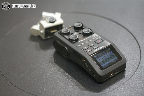 Máy thu âm cầm tay chuyên nghiệp H6 Handy Recorder kèm hệ thống mic hoán đổi