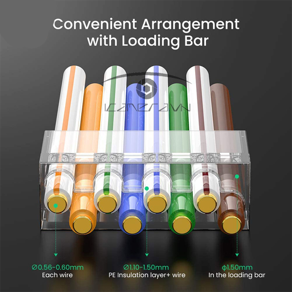 Hạt mạng RJ45 Cat6A/ Cat7 10c/túi Ugreen 70316 chính hãng