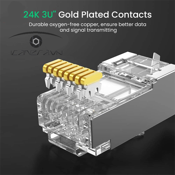 Hạt mạng RJ45 Cat6A/ Cat7 10c/túi Ugreen 70316 chính hãng