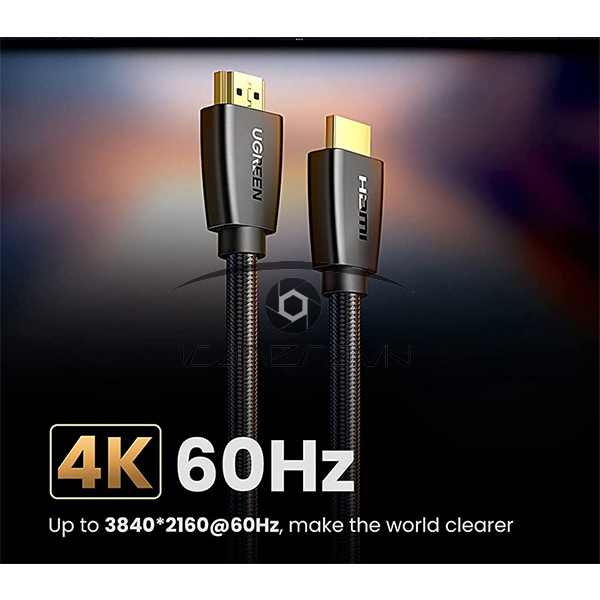 Cáp HDMI 15m chuẩn 2.0 Chính hãng Ugreen 40416 hỗ trợ 3D, 4K