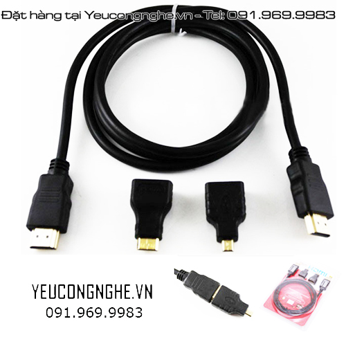 Bộ chuyển tín hiệu cổng HDMI 3 trong 1 cho đầu chuẩn HDTV