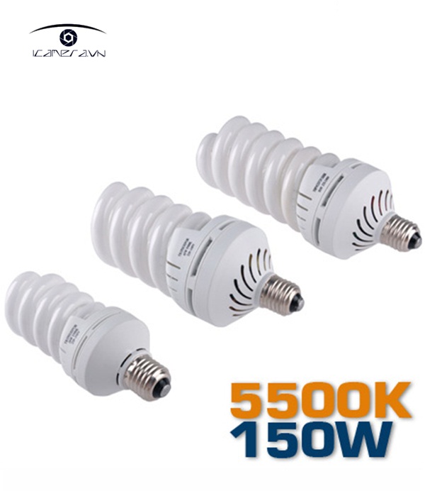 Bóng đèn chụp ảnh highlight 150W 5500K hỗ trợ studio chuyên nghiệp