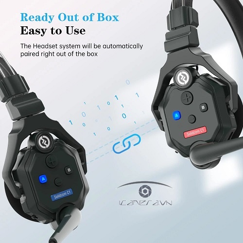 Hollyland Solidcom C1-4S/ C1-6S Full-Duplex Wireless DECT Intercom System (1.9 GHz)