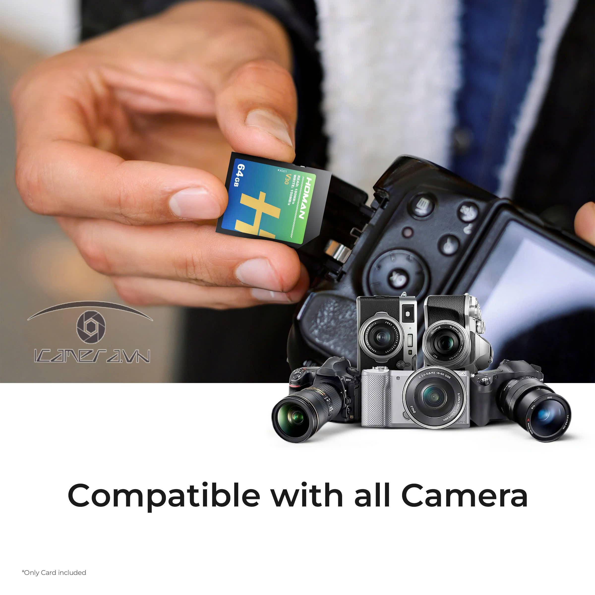 Thẻ nhớ HOMAN UHS-I SD Card ( V30 ) 64/128/256GB