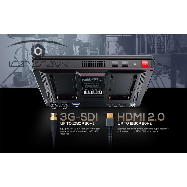 Lilliput HT7S 7 inch 2000nits 3G-SDI - Màn hình điều khiển camera cảm ứng