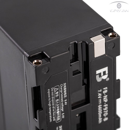 Pin FB NP-F970-B dung lượng 6600mAh sử dụng cho các loại đèn LED quay phim