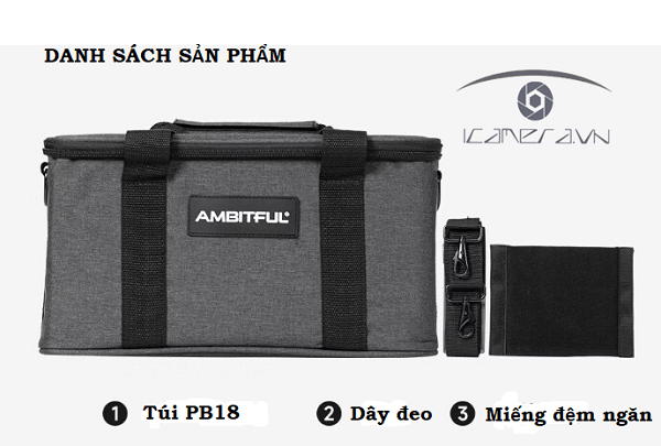 Túi đựng đèn studio phụ kiện PB18