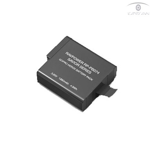 Pin Gopro Hero 5,6,7 Black chính hãng Ravpower giá rẻ nhất Hà Nội