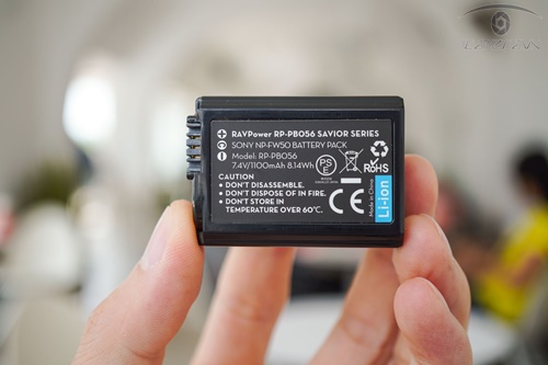 Pin Ravpower cao cấp cho máy ảnh Sony Alpha mã FW50