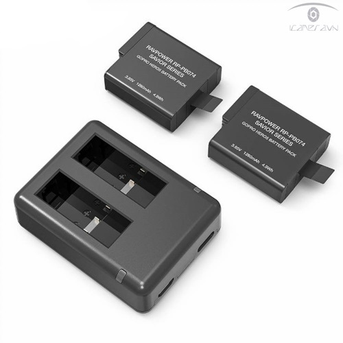 Pin Gopro Hero 5,6,7 Black chính hãng Ravpower giá rẻ nhất Hà Nội