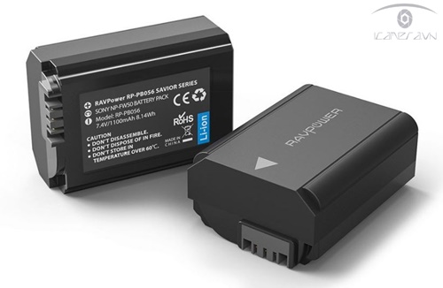Pin Ravpower cao cấp cho máy ảnh Sony Alpha mã FW50
