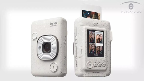 Máy chụp ảnh lấy liền Fujifilm Instax Mini Liplay HM1 màu trắng Stone White - hàng chính hãng