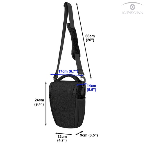 Túi máy ảnh tam giác Caden D1 quai đeo chéo thời trang