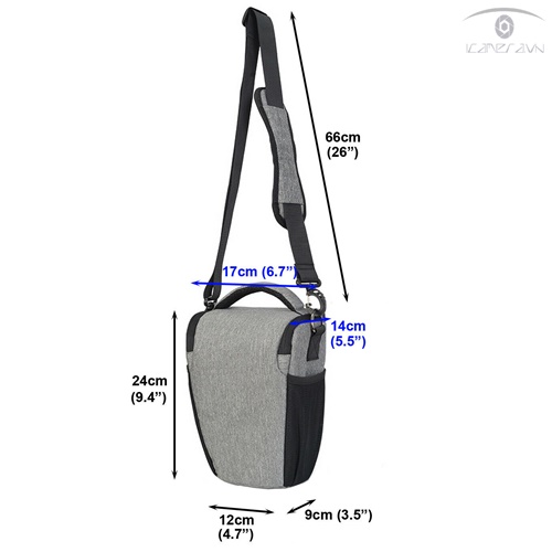Túi máy ảnh tam giác Caden D1 quai đeo chéo thời trang