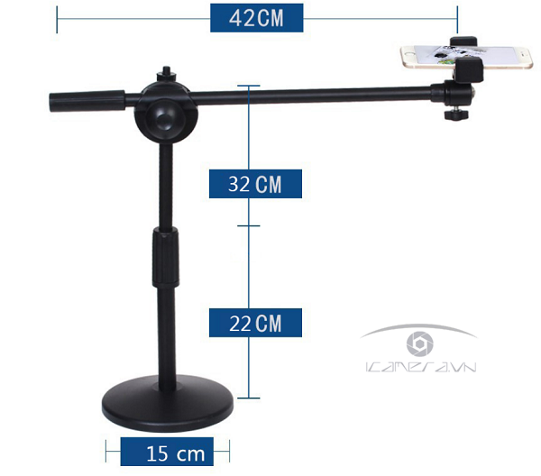 Giá đỡ điện thoại quay topshot 90 độ