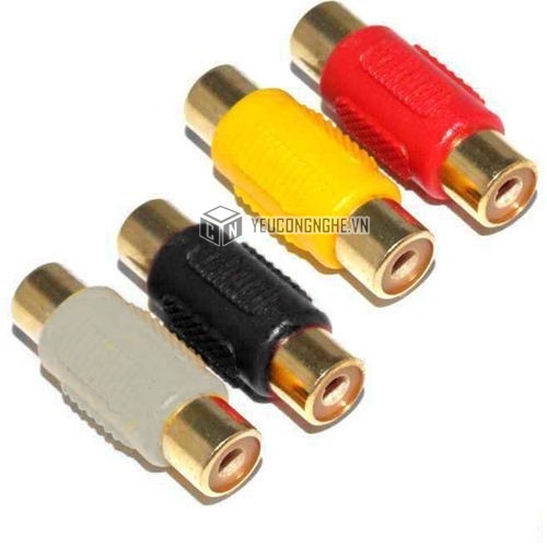 Jack 2 đầu RCA Female Coupler adapter RCA-RCA