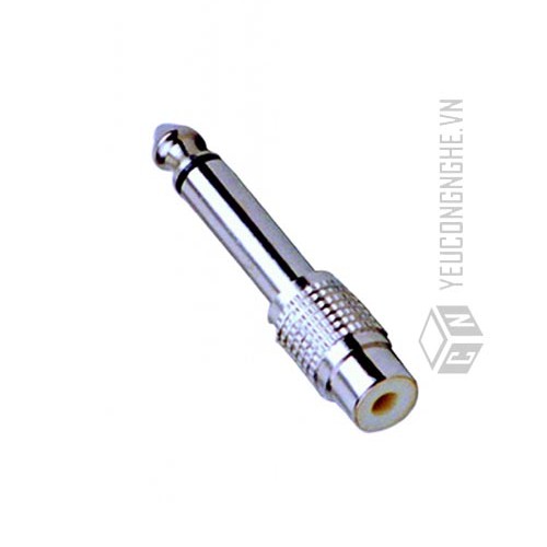 Jack cắm âm thanh 6.35mm màu bạc